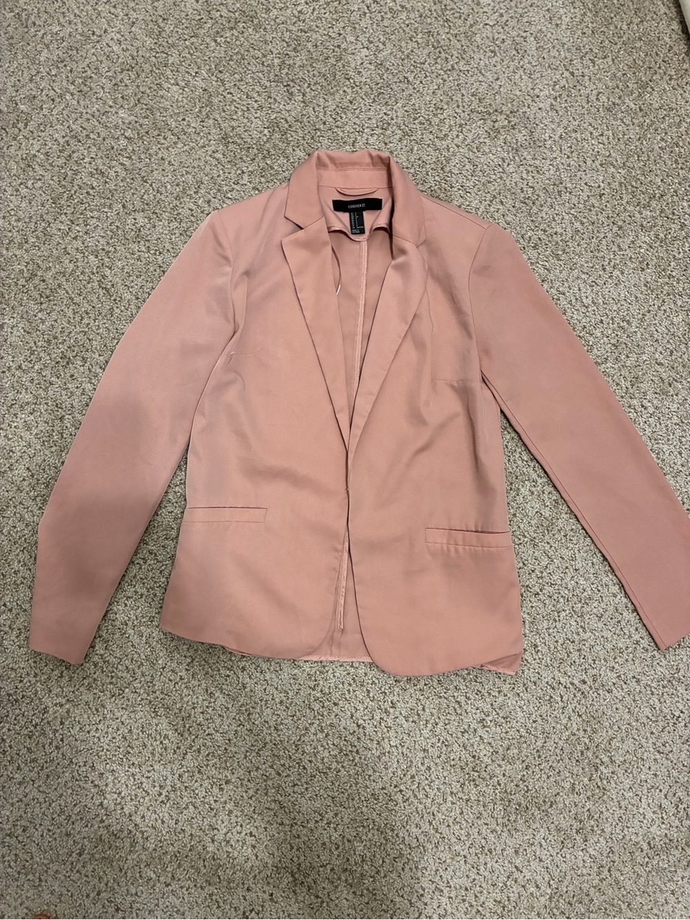 Forever 21 Dusty Pink Women's Tailored Blazer